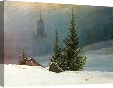 Зимен пейзаж с църква, Дортмунд