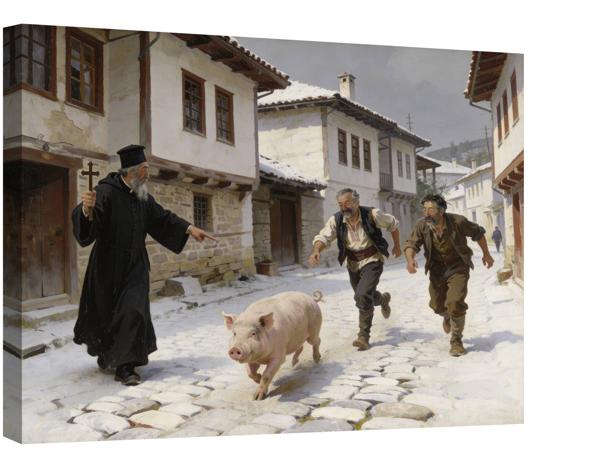 Cine a scăpat porcul?