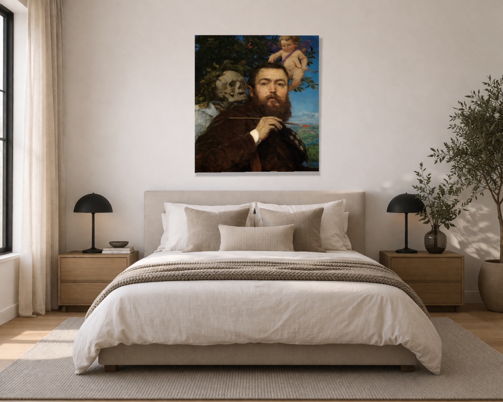 Un autoportret cu Cupidon și Moartea - imagine 3