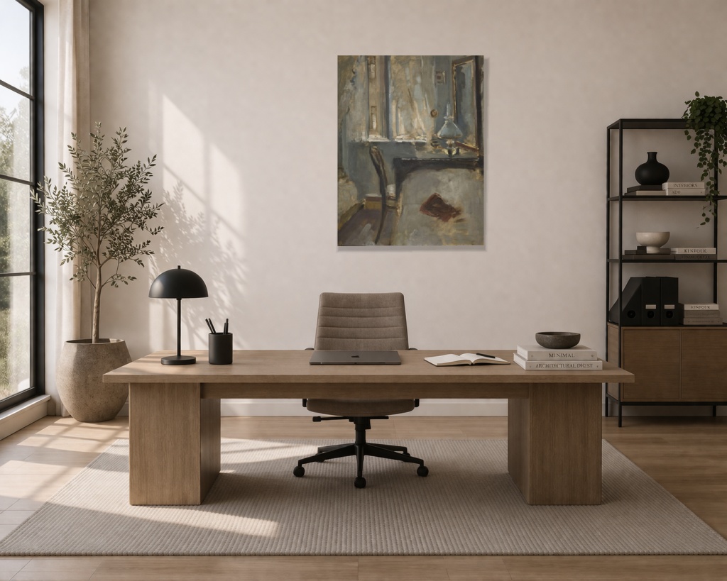 Etuda interiorului studioului artistului din Cracovia - imagine 4