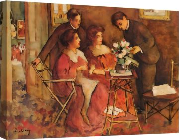 Scriitorul Beldiceanu cu familia si poetul St.O.Iosif