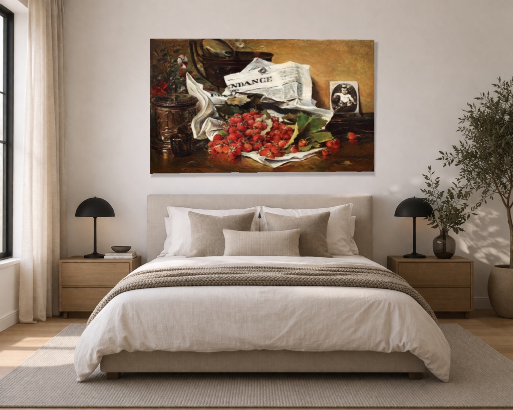 Natura statica cu capsuni - imagine 3