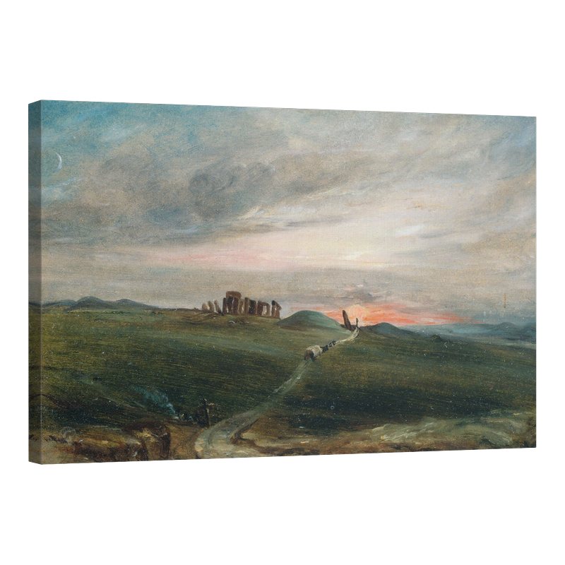 Стоунхендж при залез слънце