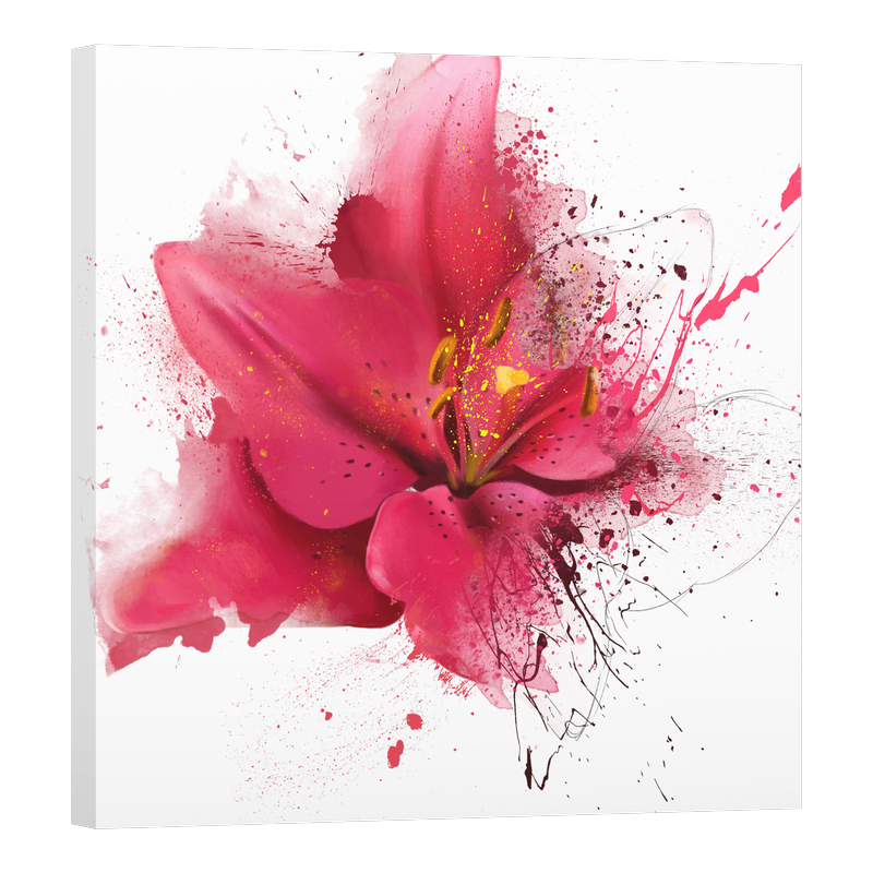 Абстрактно червено цвете 1