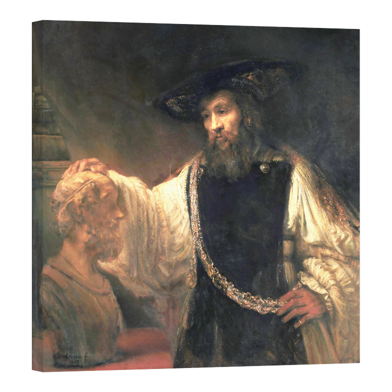 Аристотел с бюст на Омир 1653