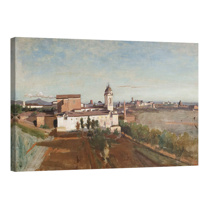 Църква Санта Тринита дей Монти - гледана от къщата на Медичите