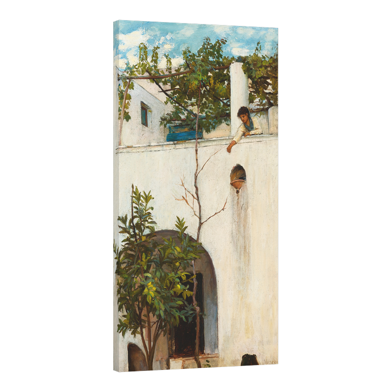 Дамата на балкона, Капри 1889