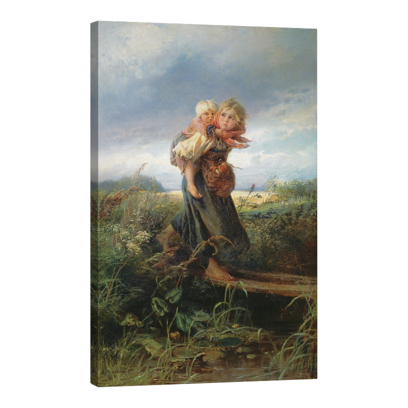 Деца, бягащи от гръмотевична буря 1872