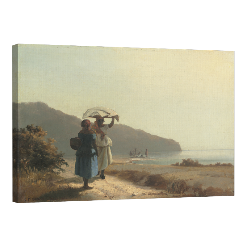 Две жени, разговарящи край морето, Сейнт Томас