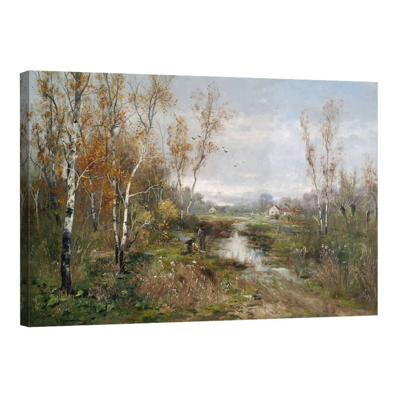 Есенен пейзаж край блато