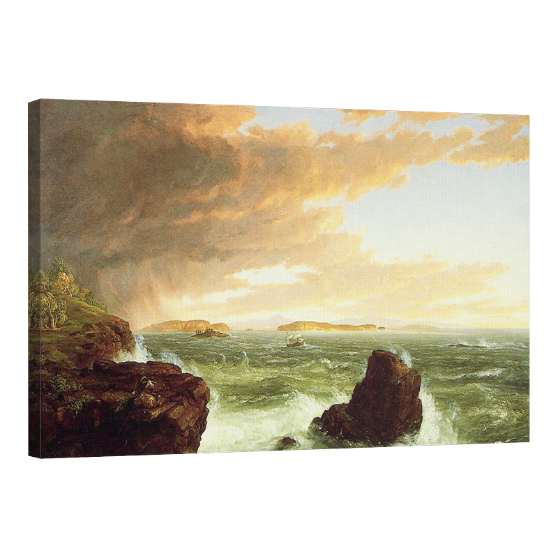 Гледки към френския залив, след шквал 1845