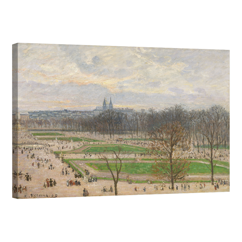 Градината на Тюйлери в зимен следобед