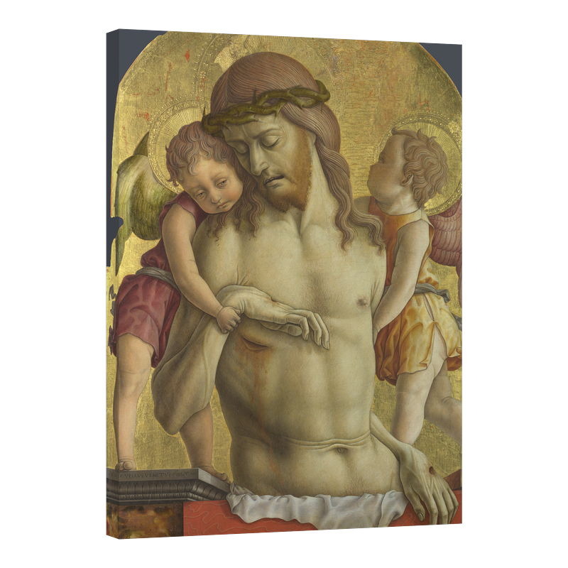 Христос поддържан от две ангелчета