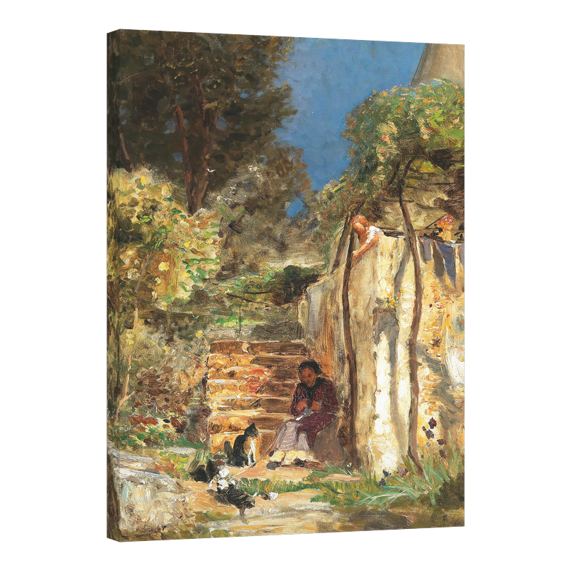 Игра с котенца, южен пейзаж, 1926