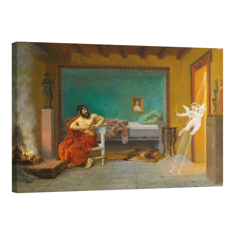 Историята на Анакреон 3-Купидон излита през вратата1899