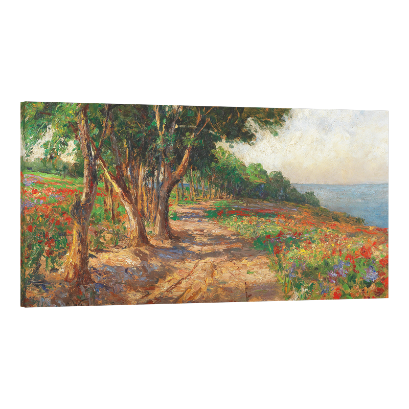 Изпълнена с бряст алея в Евксиноград