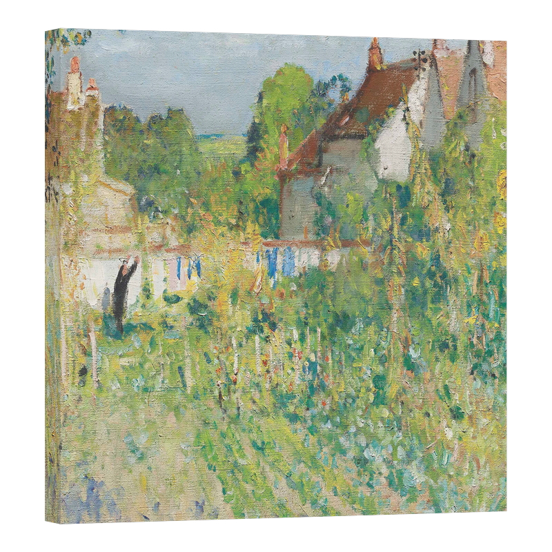 Жена, окачваща прането