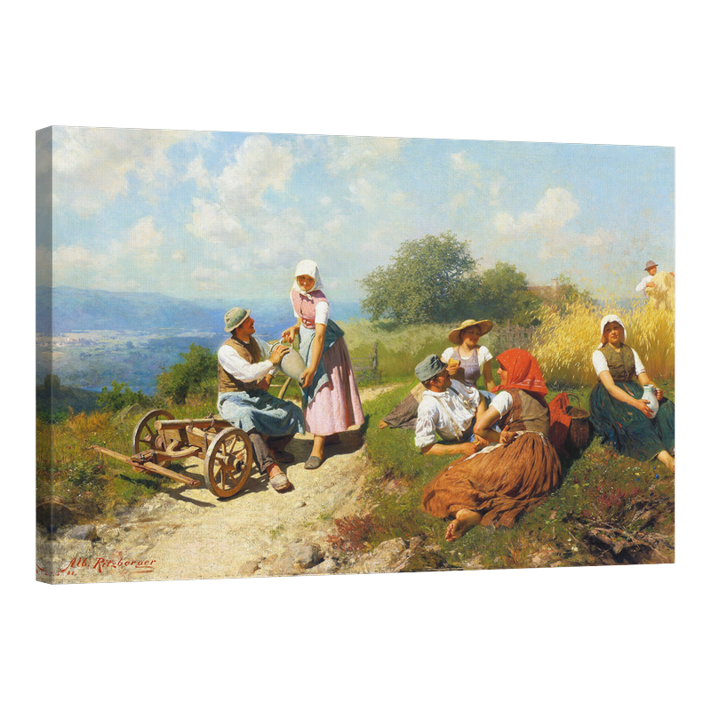 Жътвари в почивка 1887