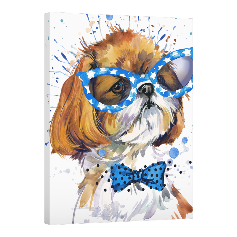 Куче с папионка