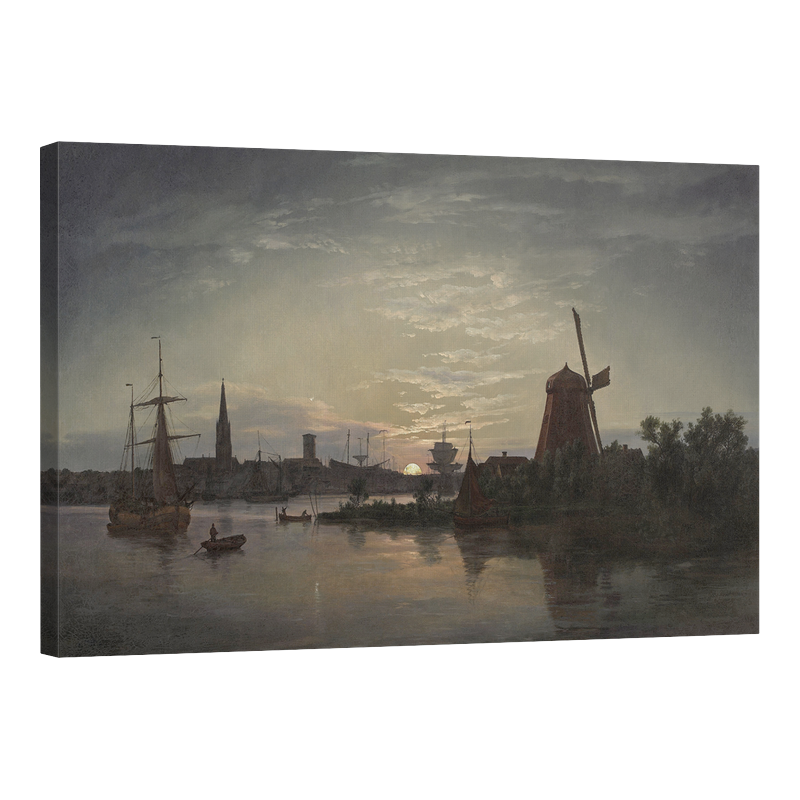 Кула "Галата" на лунна светлина