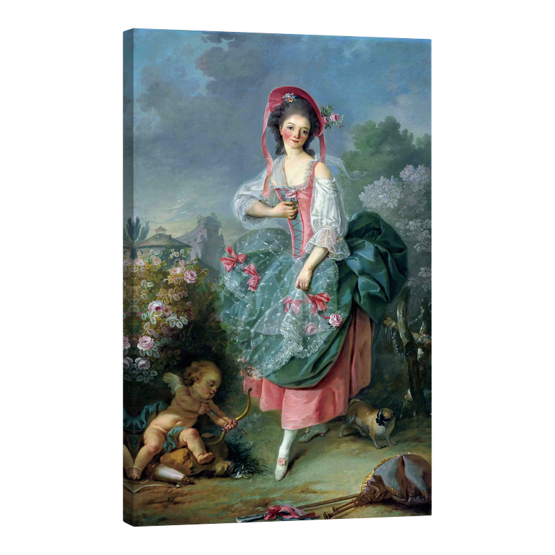 Мадмоазел Гимар като Терпсихора, 1774–5