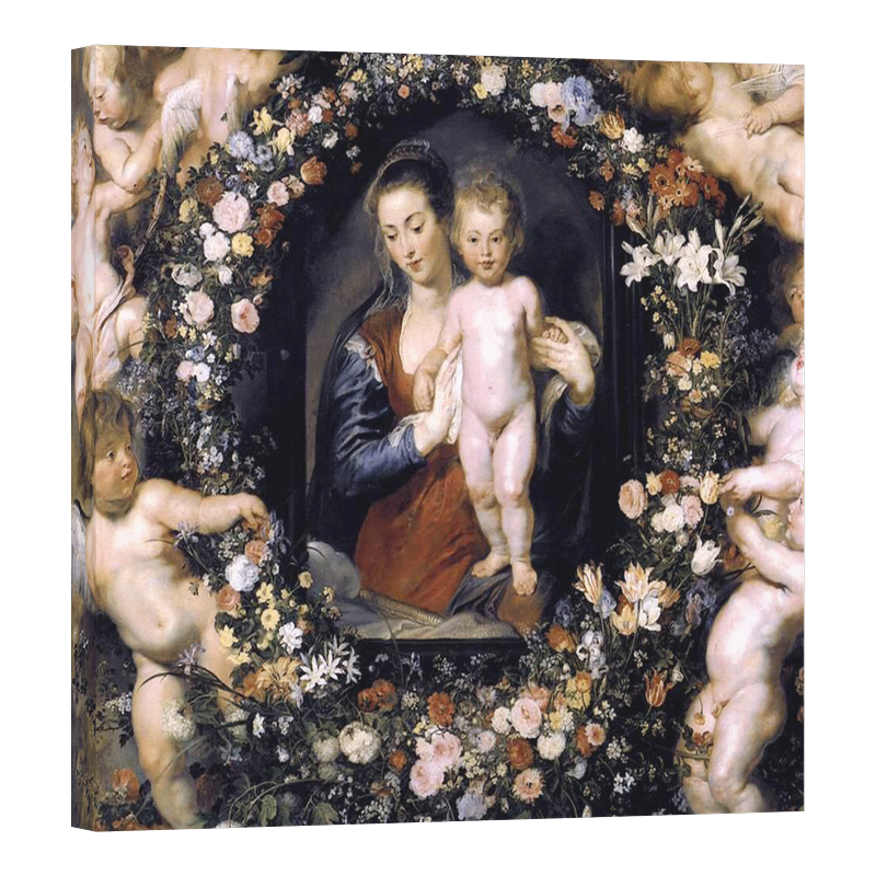 Мадона заобиколена от цветен венец 1619