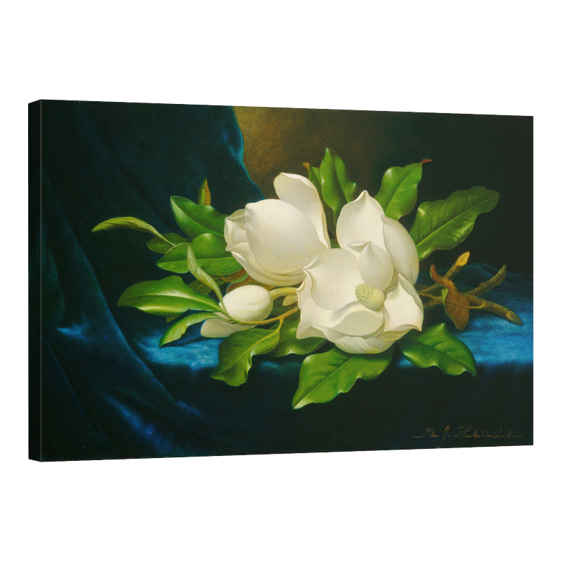 Магнолии на синьо кадифе