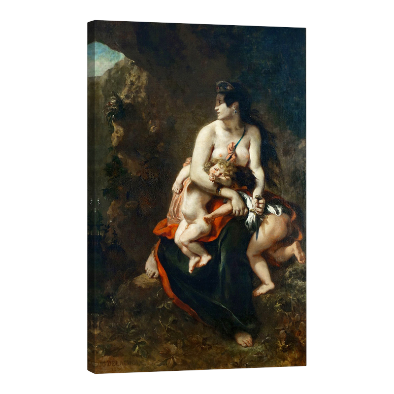 Медея на път да убие децата й 1838