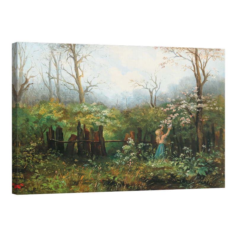 Момиче в цъфналата градина 1881