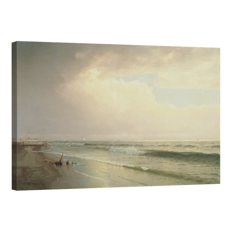 Морски пейзаж с фар 1873