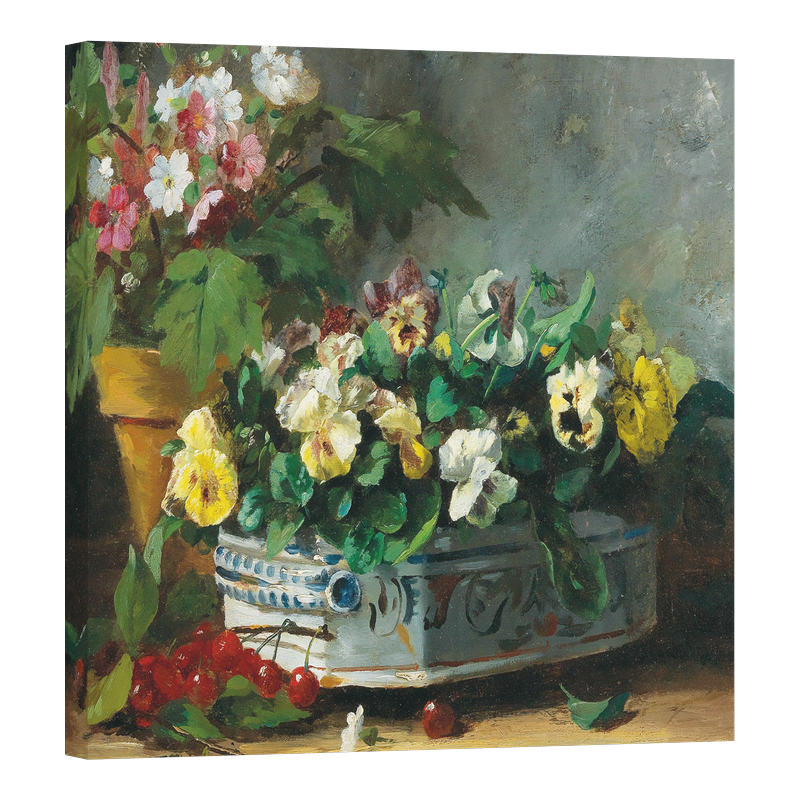 Натюрморт с теменужки