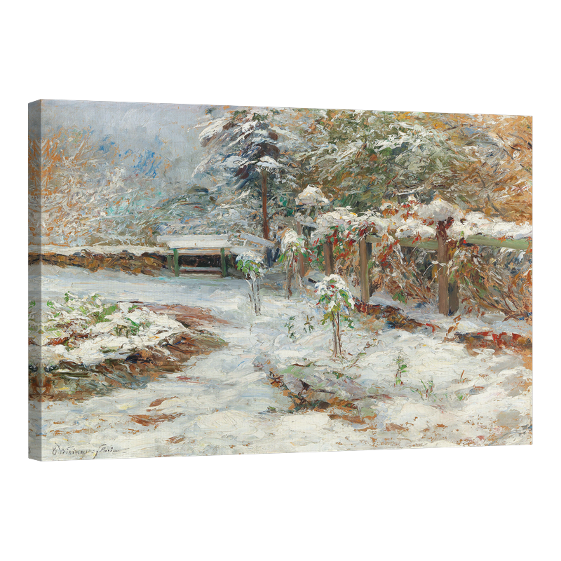 Октомврийски сняг, мотив от градината на замъка Хартенщайн 1926