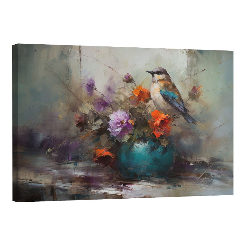 Ваза с врабче