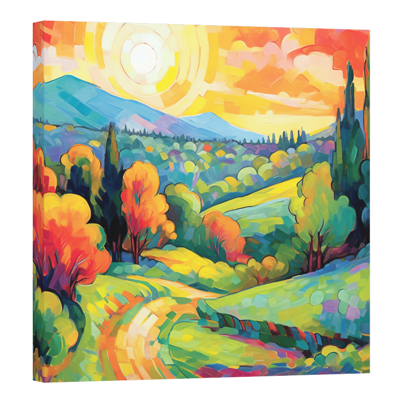 Цветен летен пейзаж