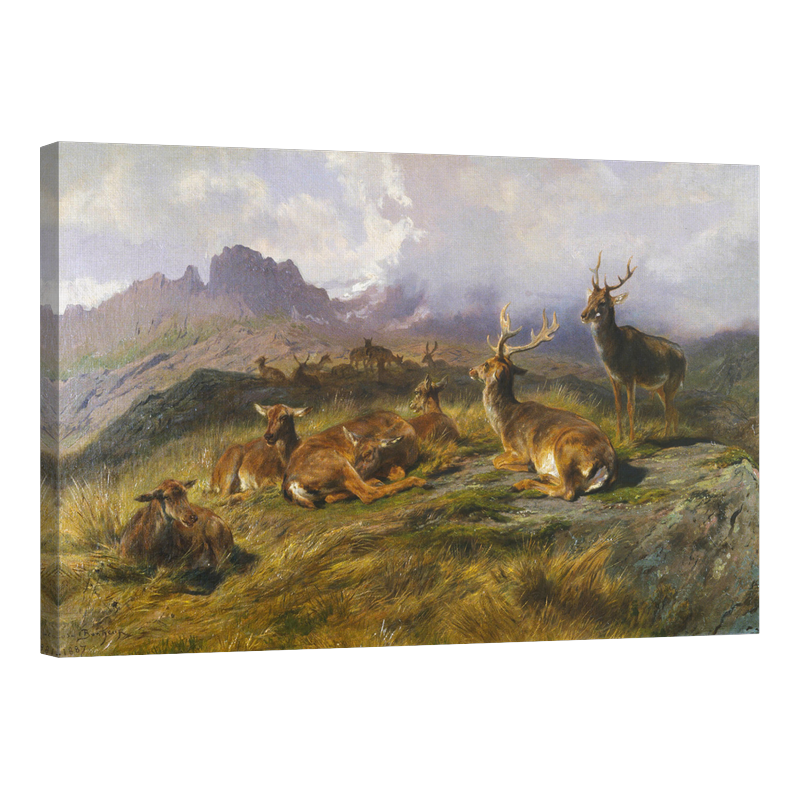 Пейзаж с елени 1887