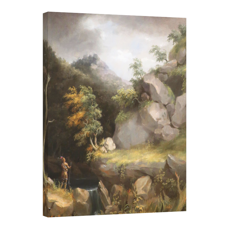 Пейзаж с индианец