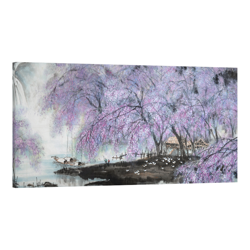 Пейзаж от Азия в лилаво 2