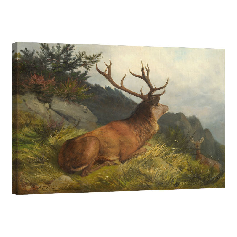 Пейзаж с елен