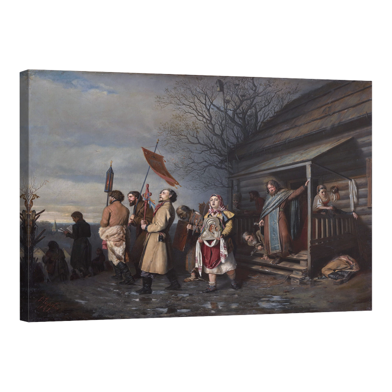 Религиозната процесия в село на Великден