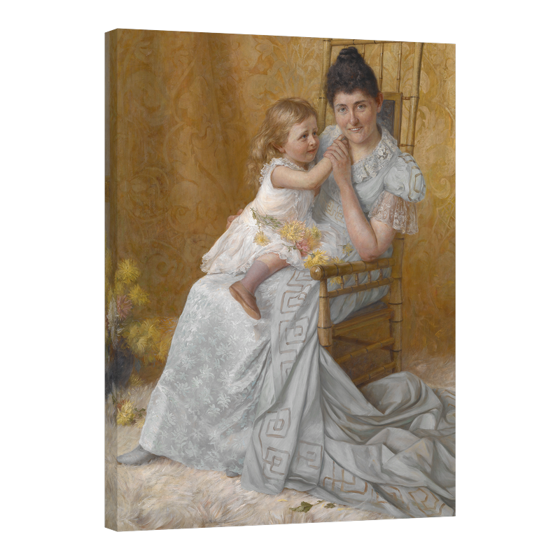 Портрет на Марта Уизор Марш и сина и Джон Едуин