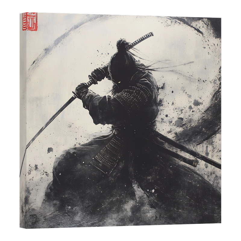 Самурай с меч