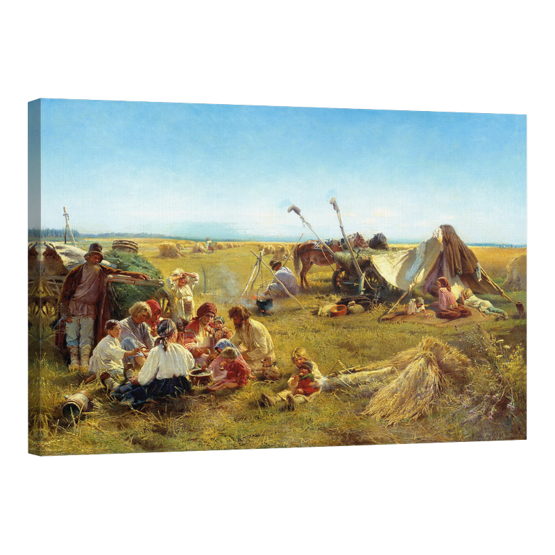 Селска вечеря по време на жътва