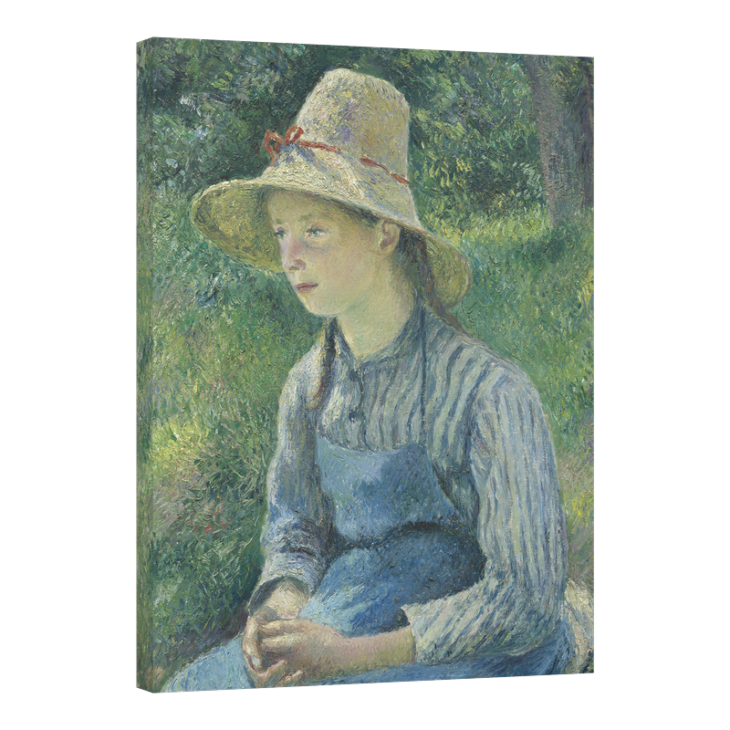 Селско момиче със сламена шапка