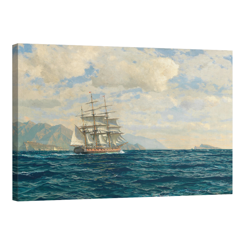 Тримачтов кораб в Месинския проток 1891 2