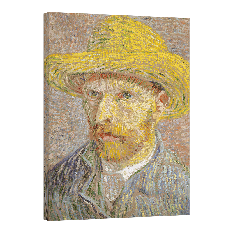 Автопортрет със сламена шапка 1887