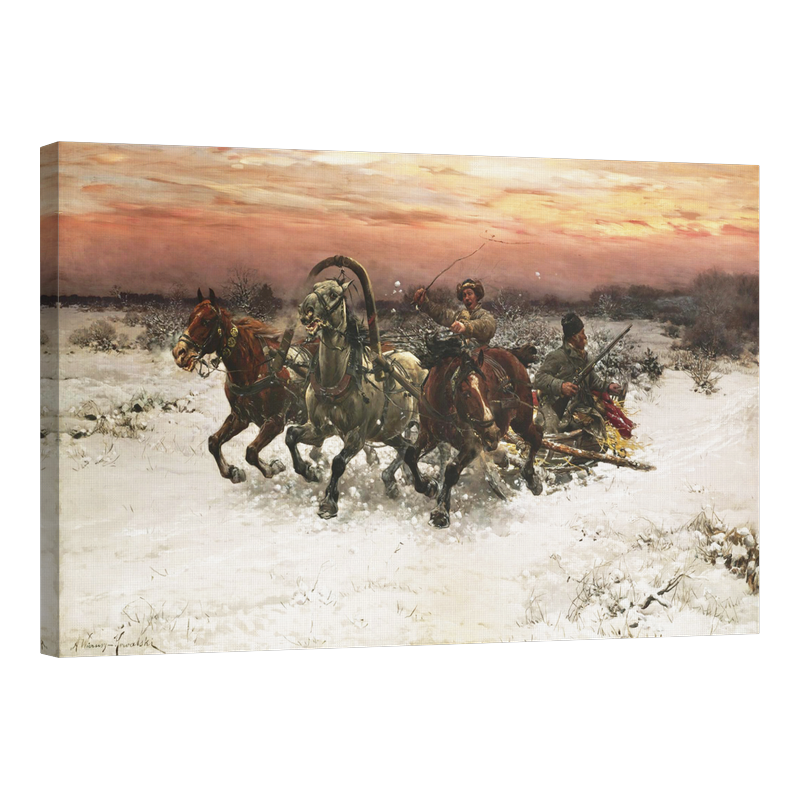 Вълците преследват, по залез