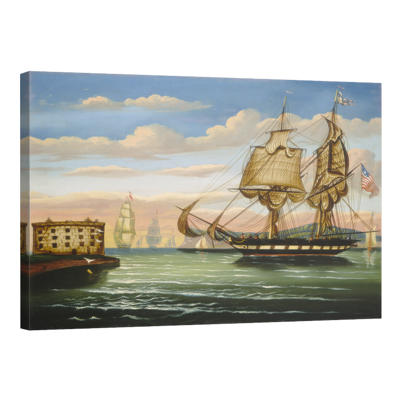 Заливът на Ню Йорк, залез, средата на 19 век